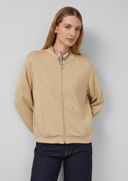 Produktbild s.Oliver Sweatshirt Jacke Weicher Interlock-Blouson mit Eingrifftaschen (36)