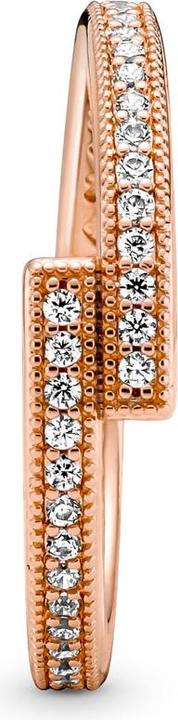 Actual product image Pandora Logo Sparkling Overlapping Ring (48)