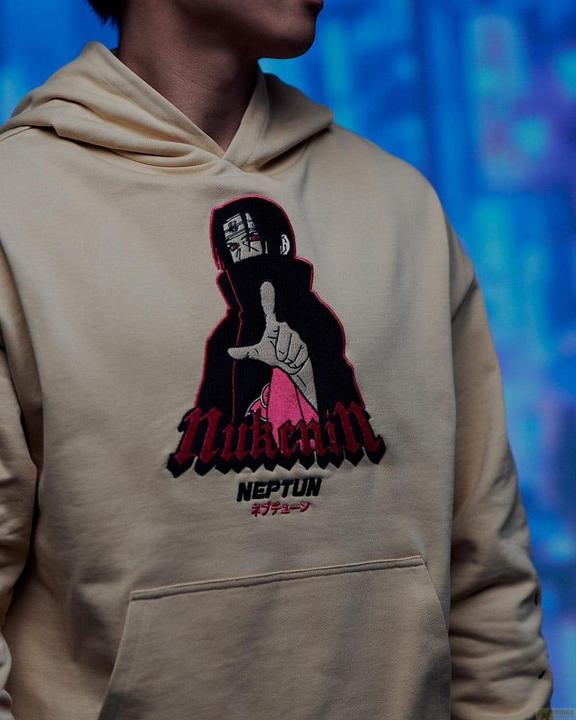 Actual product image Naruto Shippuden jumper à capuche Graphic Beige (XL) (XL)
