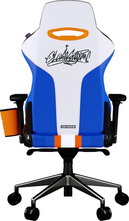 Actual product image Cooler Master Fauteuil Caliber X2 Street Fighter 6 Luke (Blanc/Bleu/Orange)