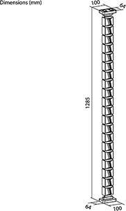 Actual product image Powerton ERGO GANSO PRO Kabel-Organizer, schwarz-orange