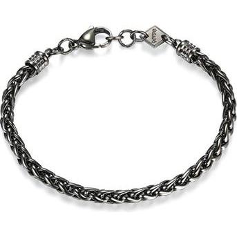 Sagapo, Armschmuck, S'Agapo Fashionable Steel Men's Bracelet Amistad Sas16