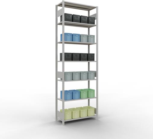 Actual product image Schulte Lagertechnik MULTIplus85 basic racking system with length ledgers