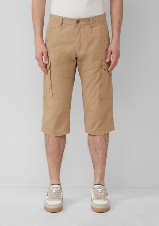 Produktbild S.Oliver Bermuda File: Gemusterte Cargo-Bermuda aus Baumwollmix im Relaxed Fit (36)