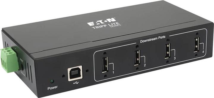 Eaton 4-Port Industrial-Grade USB 2.0 Hub 15kV ESD Immunity Metal Housing Wall/DIN Mountab (USB-B, 4 ports)