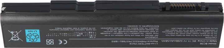 Actual product image Toshiba Battery PA3788U-1BRS, PABAS223, PA3788, PA3788U1BRS, Dynabook, Tecra A11, M11, S11 (6 cubicles, 5200 mAh)