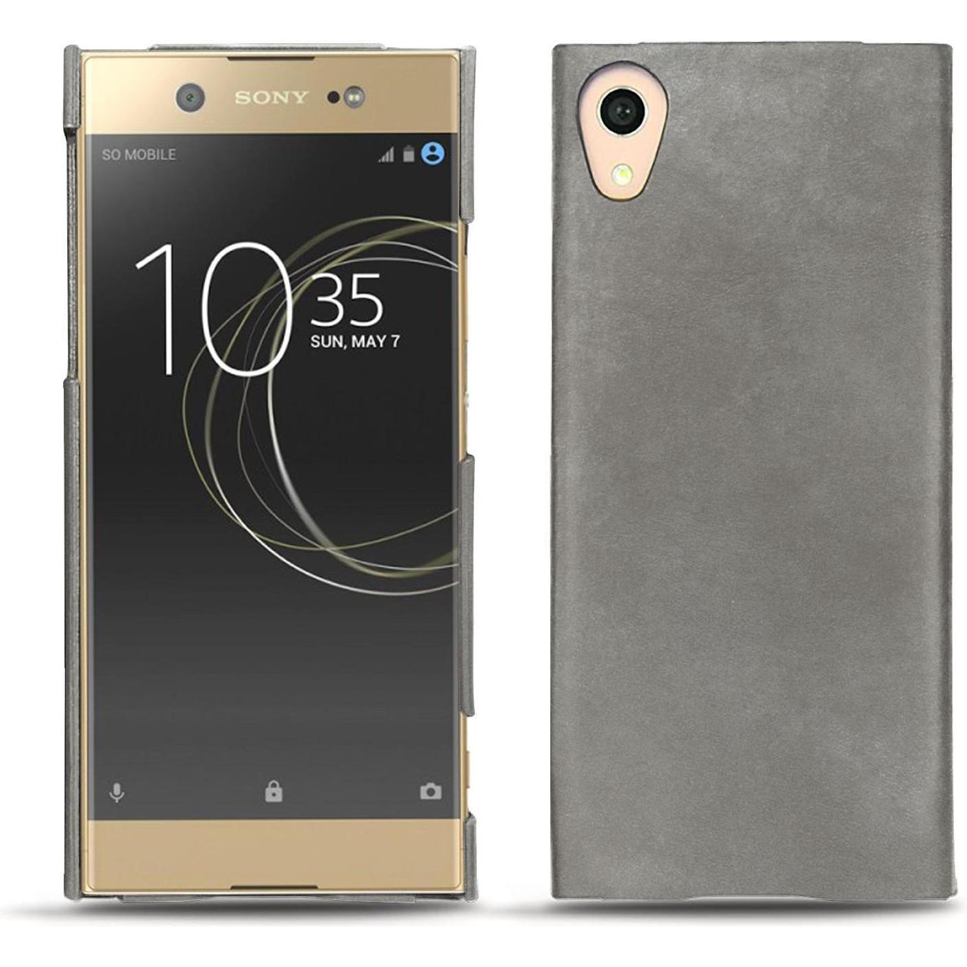 Noreve Lederschutzhülle (Sony Xperia XA1 Ultra), Smartphone Hülle, Grau
