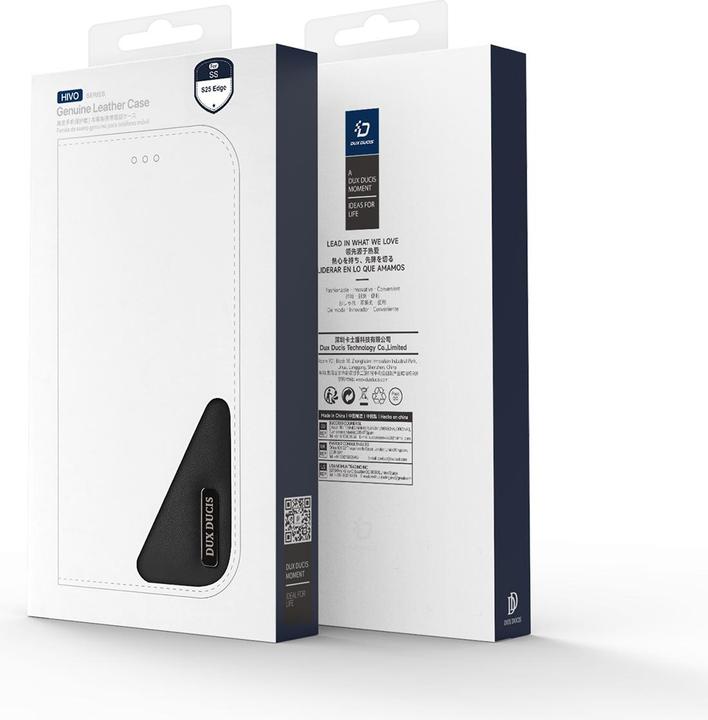 Produktbild Dux Ducis Samsung Galaxy S25 Edge Cover with Wallet - Black (Samsung Galaxy S25 Edge)