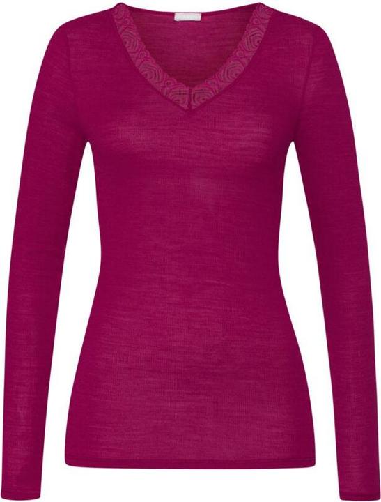 Hanro Woolen Lace Langarm-Shirt