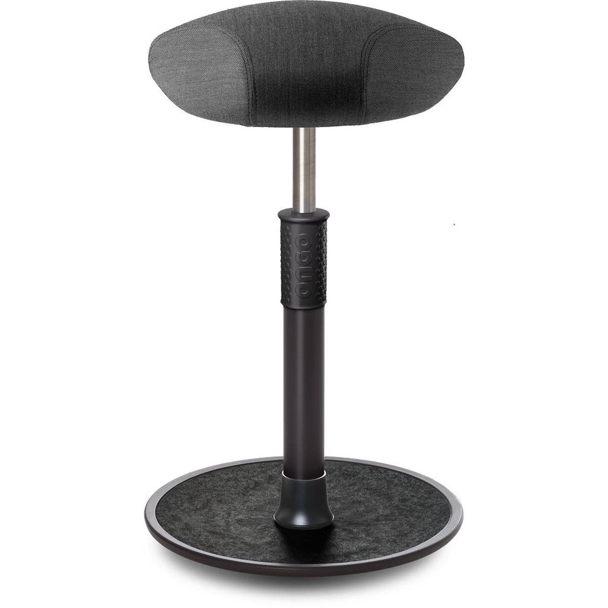 Ongo, Bürostuhl, Sitz- Stehhocker Free Tall Triangel kvadrat Remix Salz&Pfeffer schw. /schw.