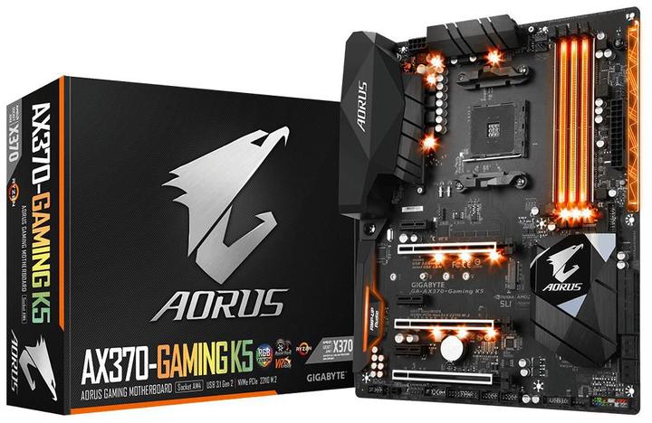 Actual product image Gigabyte AORUS GA-AX370-Gaming K5 (AM4, AMD X370, ATX)