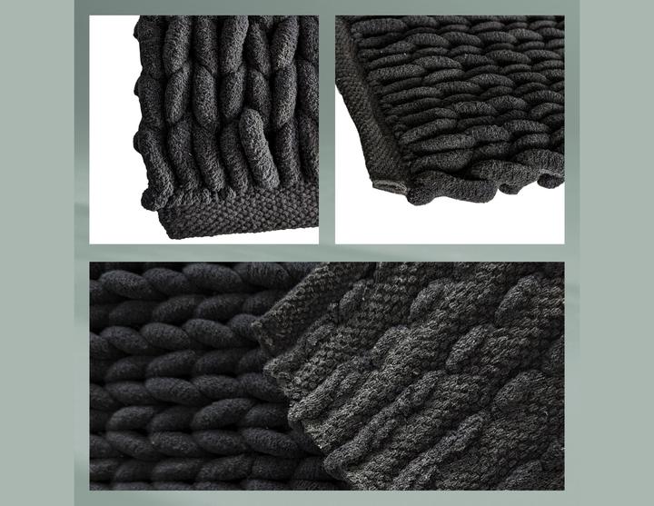 Produktbild Kela Badematte Marie schwarz (65 x 55 cm)