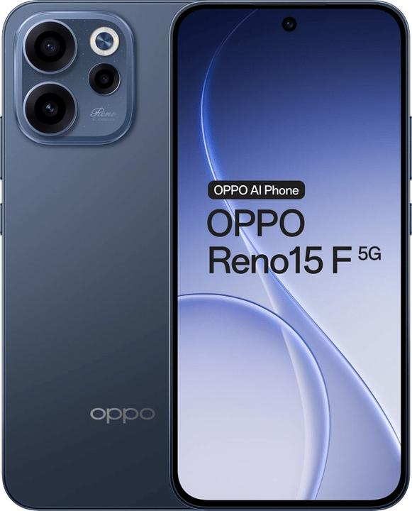 Actual product image OPPO 15 F 5G (256 GB, Black, Twilight Black, 6.57", Dual SIM, 5G)