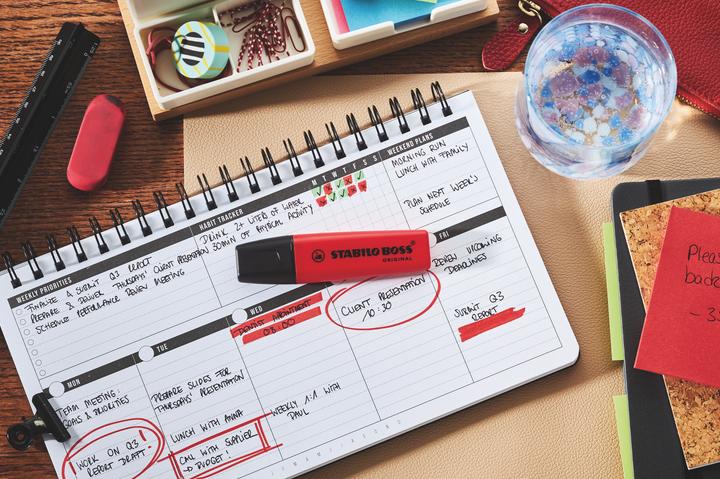 Actual product image STABILO Boss Knallrot Einzelmarker (1x)