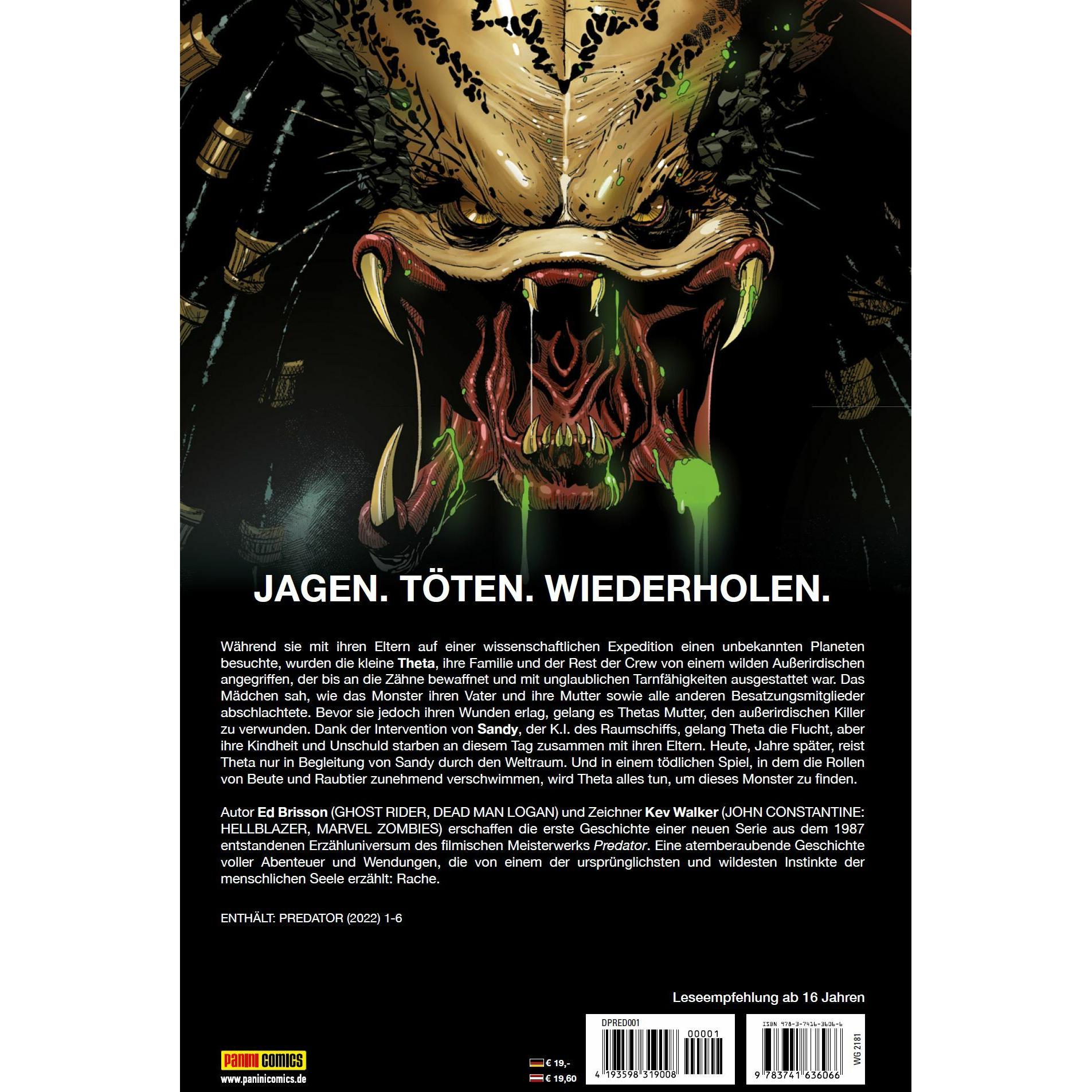 Thumbnail - Predator, Belletristik von Kev Walker, Ed Brisson