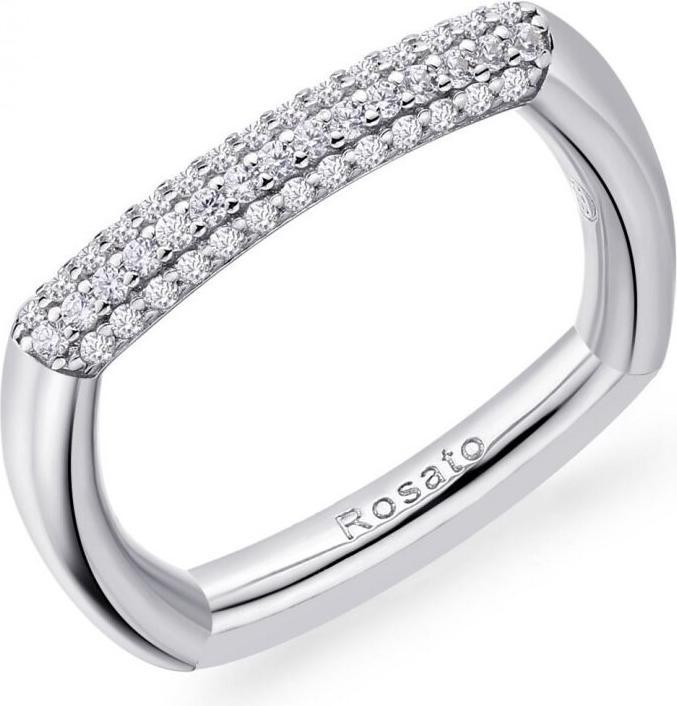 Immagine prodotto Rosato Elegante anello in argento con zirconi Bianca RZBI31 - Circuito: 52 mm (52)