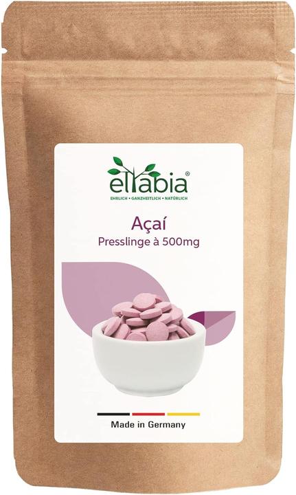 Image du produit Eltabia Acai Tablets | Hautement dosé 5000mg dose journalière | crudité 100% pure 500mg Tabs (500 pcs, Cachets)