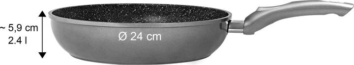 Actual product image Stoneline Gourmundo Schmorpfanne 24 cm, Made in Germany (Casserole + Stewpot, Aluminium, 24 x 5.90 cm)