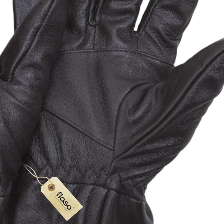 Image du produit Floso Gants en cuir véritable pour homme (peaux d'ovins) (L, XL)