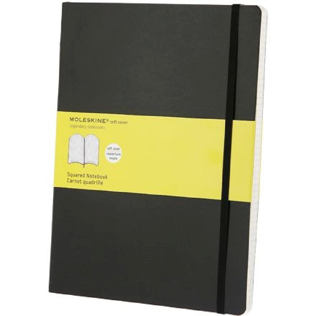 Moleskine, Heft + Block, Classic Soft XL (19 x 25 cm, Kariert, Weicher Einband)