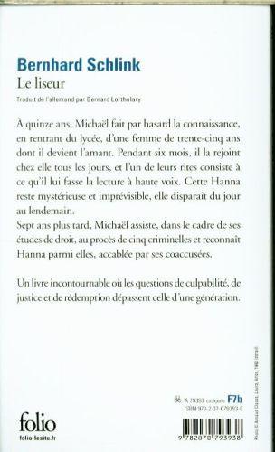 Image du produit Le liseur (Français, Bernhard Slim, 2017)