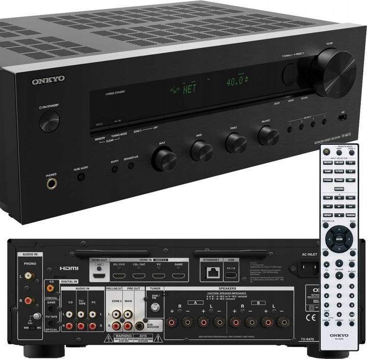 Immagine prodotto Onkyo TX8470BMMP (2.1 canali, Canale 2.0, DAB+, FM)