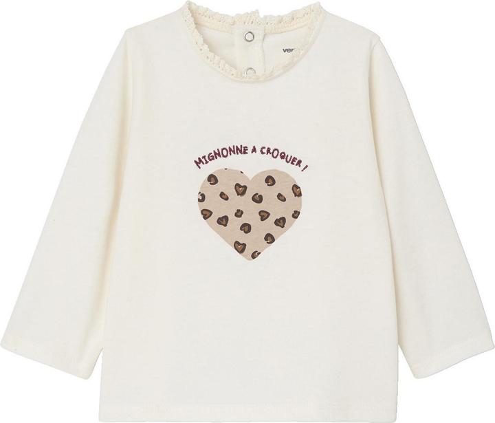 Produktbild Vertbaudet Baby Shirt mit Herz-Motiv, Leo-Look (62)