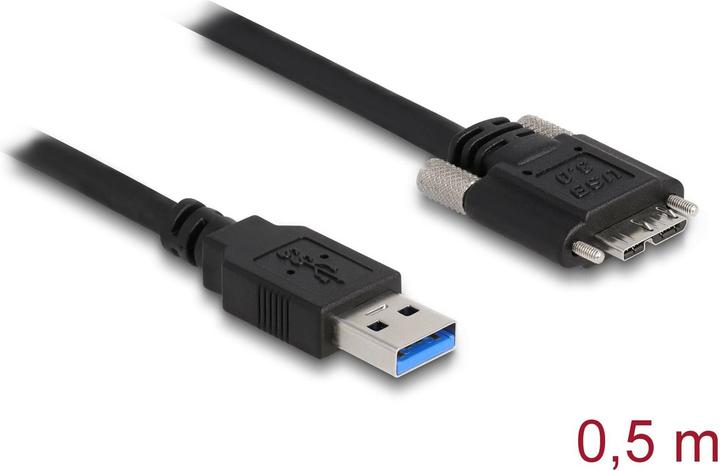 Produktbild Delock USB 3.0-Kabel USB A - Micro-USB B 0.5 m (0.50 m)