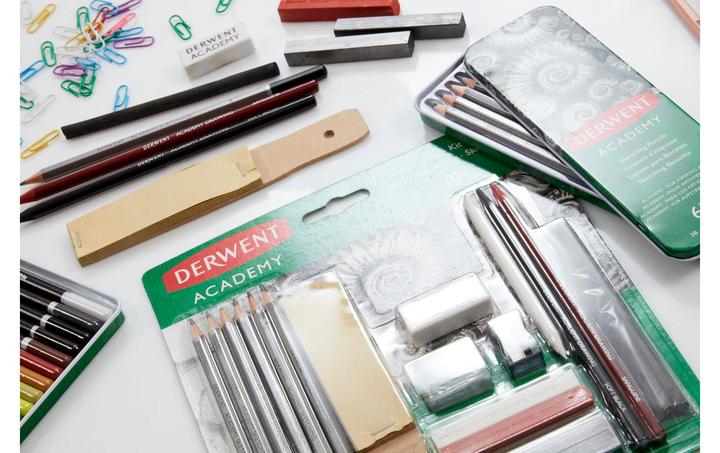 Actual product image Derwent Graphite pencil Sketching Set 6 pieces (2B, 4B, 6B, B, H, HB, 6x)