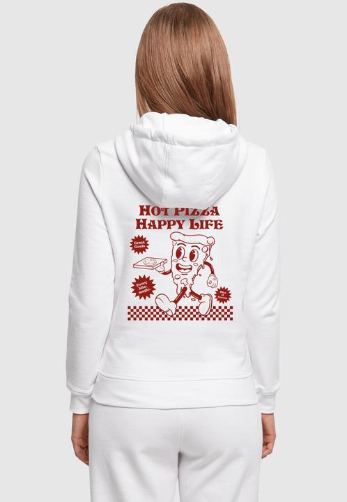 Produktbild Merchcode Ladies Hot Pizza Happy Life Hoody - 198517 (4XL)