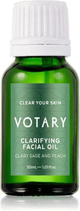 Immagine prodotto Votary Olio chiarificatore alla salvia sclarea per il viso - 30 Ml (Olio detergente, 30 ml)