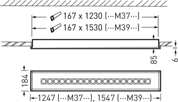 Image du produit Trilux Luminaire encastré à LED TRIL (5300 lm)
