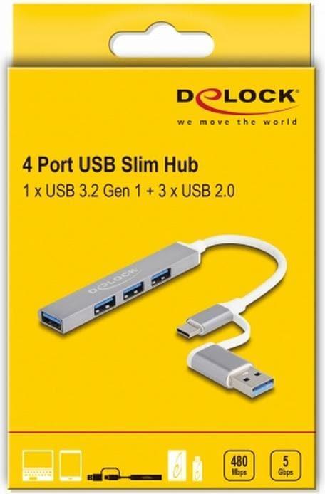 Produktbild Delock Slim (USB-C, USB-A, 4 Ports)