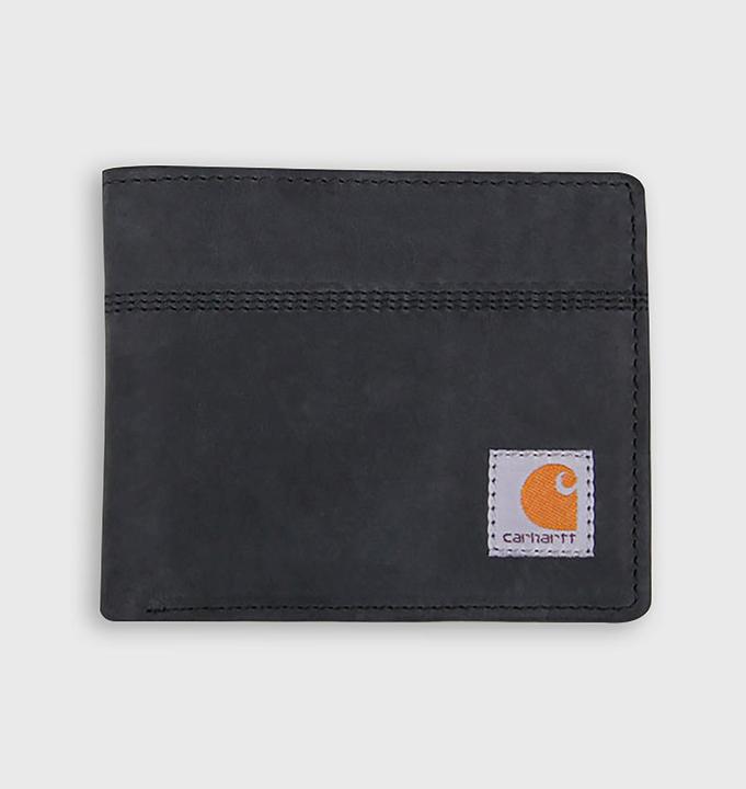 Actual product image Carhartt Portfel Saddle Leather Bifold BLACK