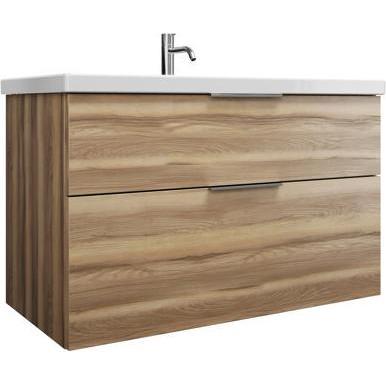 burgbad, Badmöbelset, Eqio Keramik-Waschtisch inklusive Waschtischunterschrank, Breite 1030 mm