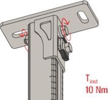 Actual product image Fischer FIS 538665 Saddle flange SF Clix 31 pre-assembled