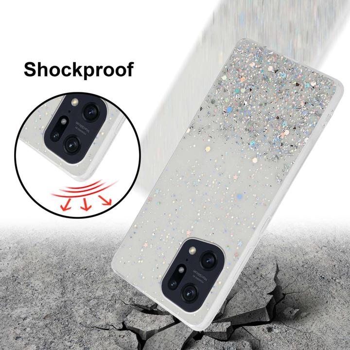 Produktbild Cadorabo TPU Hülle für Oppo FIND X5 PRO mit Glitzer (Oppo Find X5 Pro)