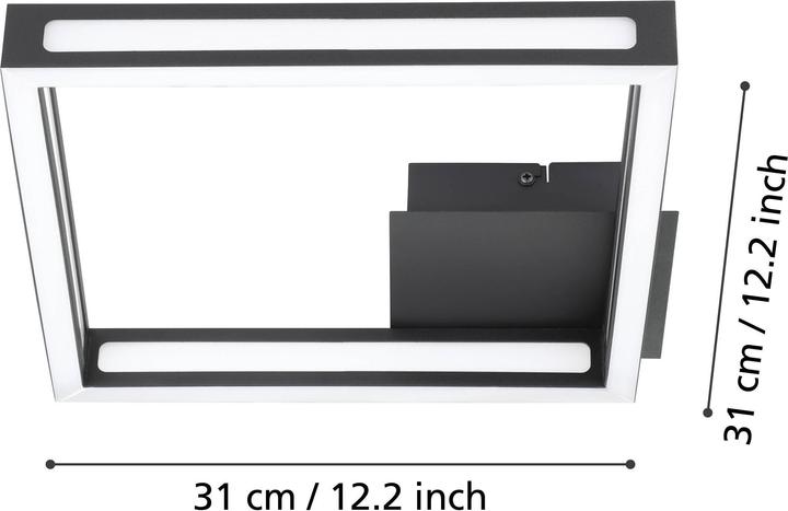 Actual product image EGLO Led Ceiling Light Altaflor 31,5x31,5cm (1520 lm)