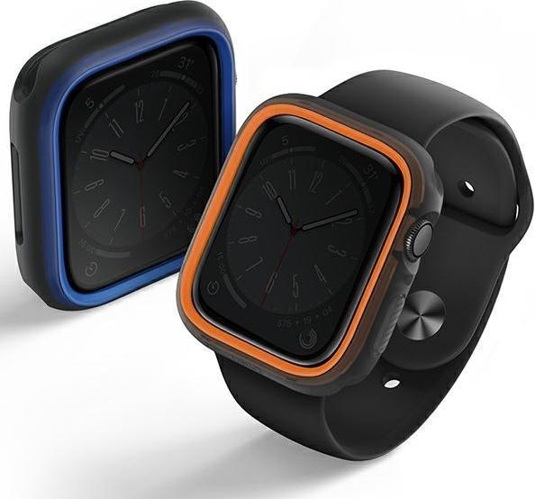 Actual product image Uniq etui Moduo Apple Watch Series 4/5/6/7/8/SE/SE2 44/45mm pomarańczowy-niebieski/orange-blue