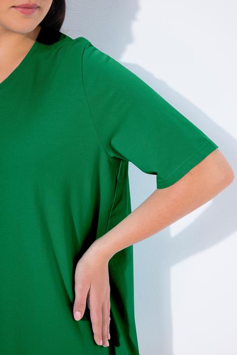Actual product image Ulla Popken Essential V-Neck Stretch Tee (46, 48)