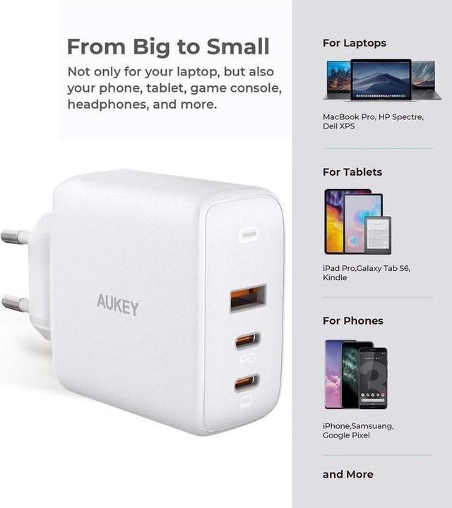 Immagine prodotto Aukey Omnia Mix3 (90 W, 3 porte)