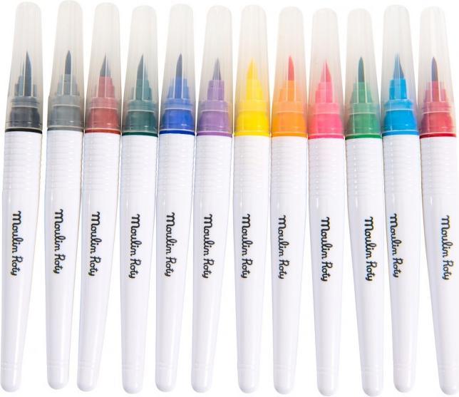 Immagine prodotto Moulin Roty 12 penne a pennello, Les Schmouks (12x)