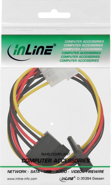 Produktbild InLine Strom Kabel intern (30 cm, 15 pin S-ATA)
