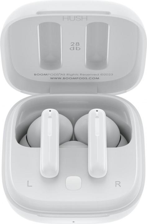 Produktbild Boompods Bassline Hush White (ANC, 30 h, Kabellos)