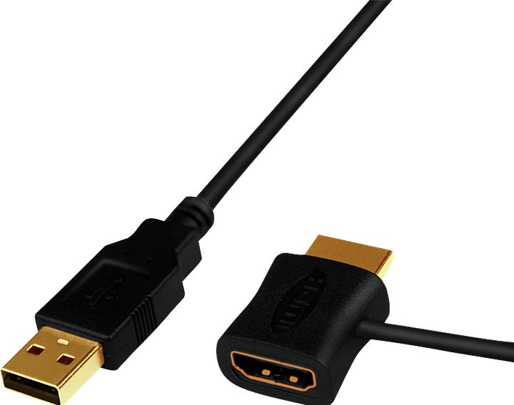 Produktbild LogiLink HDMI (Typ A) — HDMI (Typ A)| USB A (HDMI, 50 cm)