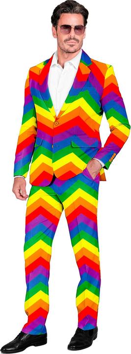 Immagine prodotto Widmann Completo da festa con giacca e pantaloni con motivo arcobaleno (XXL)
