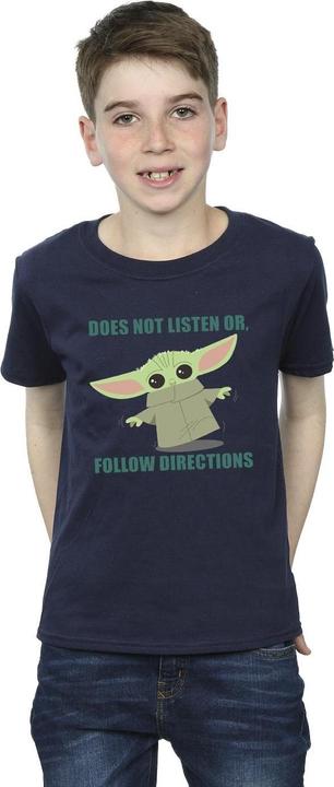 Image du produit Star Wars - T-shirt THE MANDALORIAN GROGU DOES NOT LISTEN - Garçon (152, 158)