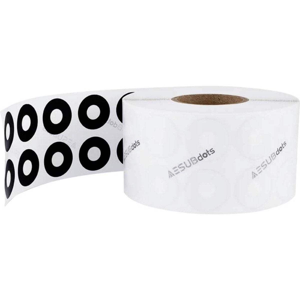 Aesub dots retro easy remove 3 mm - Referenzpunkte mit leichter Klebekraft für optische Messverfahren (AESD203)