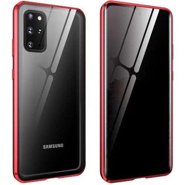 MU Classic 360 Grad Hülle mit Magnet-Technologie Privacy Edition (Samsung Galaxy S20+), Smartphone Hülle, Rot