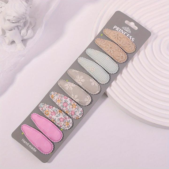 Activity Board 10 Stück Baby gestreifte karierte florale Haarspangen, dekorativer Haarschmuck (10 Stk.)